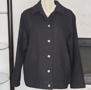 Pendleton Black Wool Women's Jacket Size 16 (L-XL)
